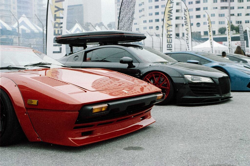 Euro cars - Formula Drift LBC - Minolta X-300s - Lomography Metropolis